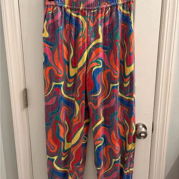 Alden Adair Elton Pants Wonderland Sequin NWT - Picture 3 of 9